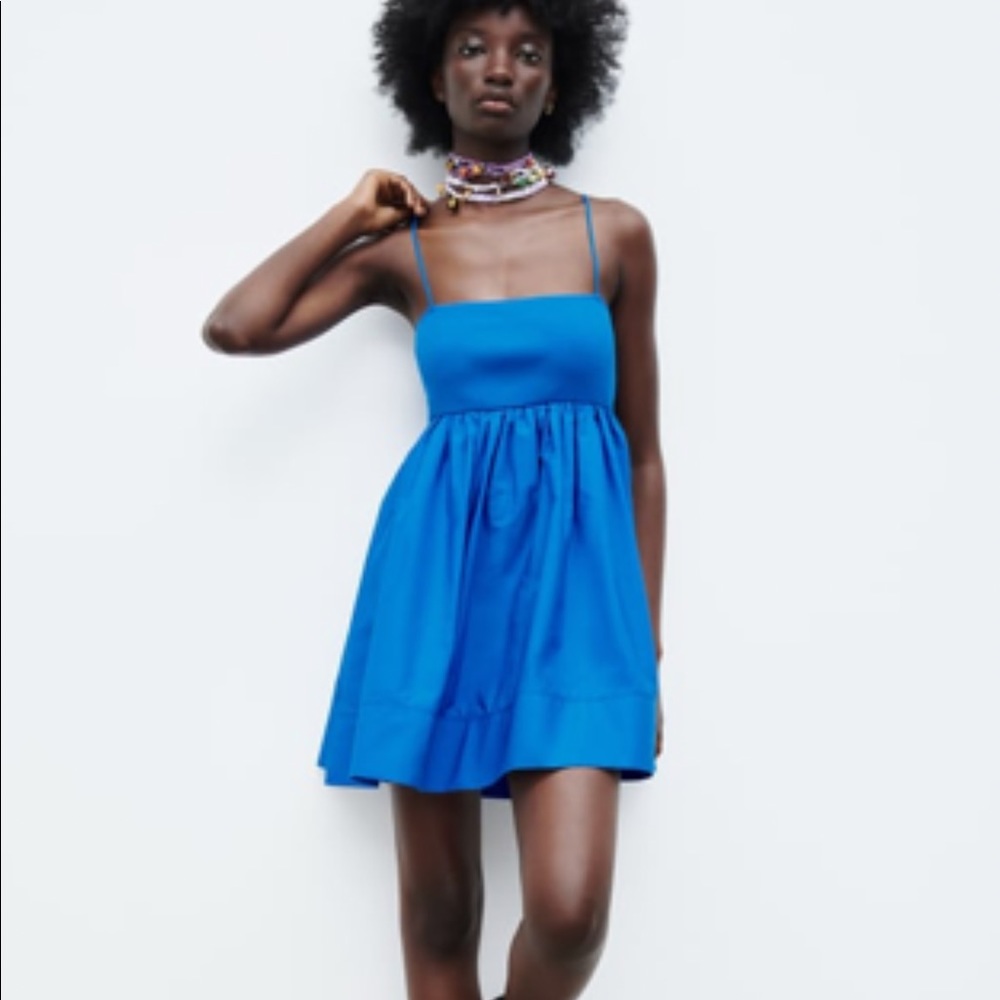 Zara Contrasting Voluminous Dress